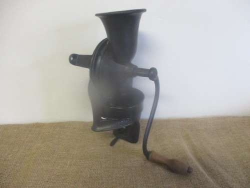 Beautiful Complete Vintage Cast Iron No 3 Lovelock Coffee Grinder With Original Catch Tray