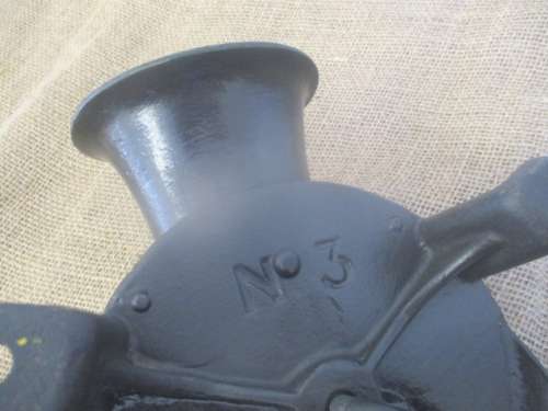 Beautiful Complete Vintage Cast Iron No 3 Lovelock Coffee Grinder With Original Catch Tray