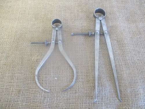 For BenBoo Bid Only - Two High Quality Vintage Calipers : The LS Starrett Co And Moore & Wright