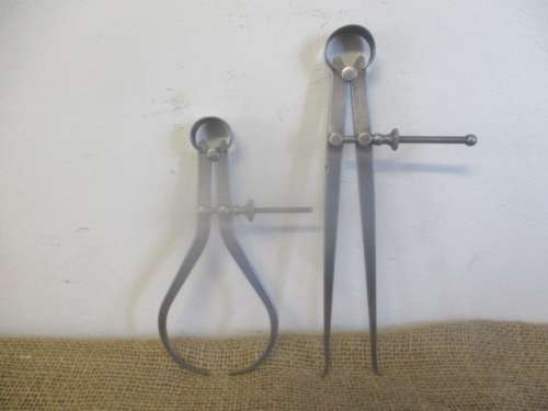 For BenBoo Bid Only - Two High Quality Vintage Calipers : The LS Starrett Co And Moore & Wright
