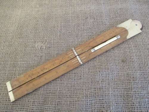 Beautiful Vintage Boxwood Rabone No 1190 24" Angle Folding Carpenter's Ruler    England