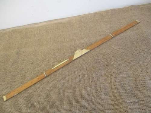 Beautiful Vintage Boxwood Rabone No 1190 24" Angle Folding Carpenter's Ruler    England