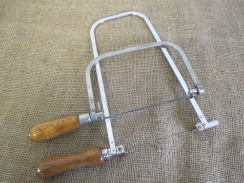 Two Very Beautiful 12" & 5" Eclipse Carpenter's Deep Fret Coping Saws With Blades     England