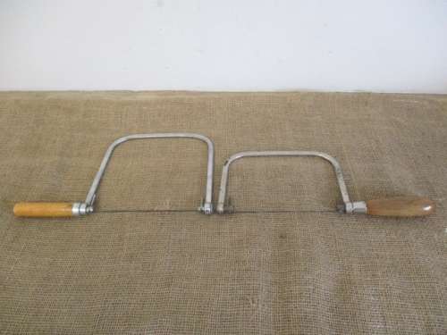 Two Very Nice 7` & 5` Deep Fret Coping Saws With Blades