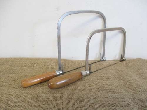 Two Very Nice 7` & 5` Deep Fret Coping Saws With Blades
