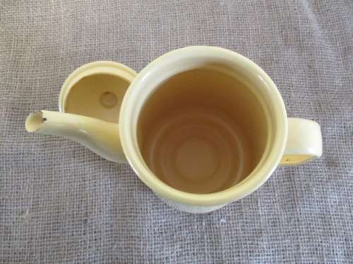 Beautiful "Good Time..Ringin..The New Life" Old Fashioned Enamel Coffee Pot