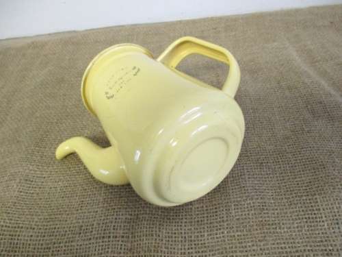 Beautiful "Good Time..Ringin..The New Life" Old Fashioned Enamel Coffee Pot