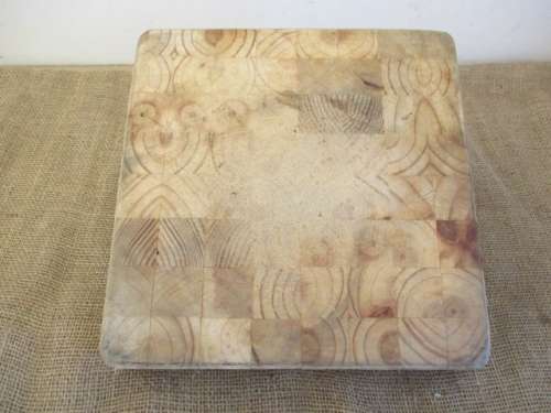 Real Super Nice Sizable Professional Butcher's Solid Wooden Meat Block