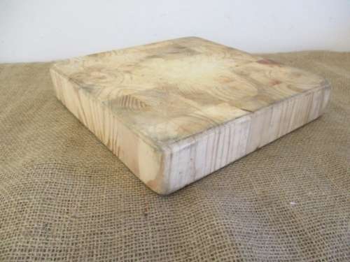 Real Super Nice Sizable Professional Butcher's Solid Wooden Meat Block