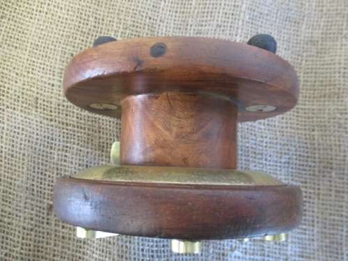An Outstanding Antique/Vintage 4 1/2" Wooden Fishing Reel Plus One Free Of Charge