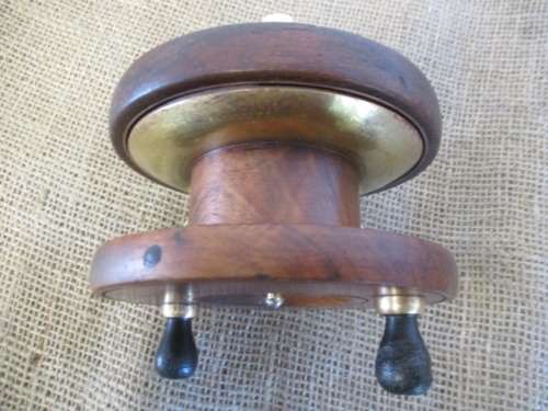 An Outstanding Antique/Vintage 4 1/2" Wooden Fishing Reel Plus One Free Of Charge