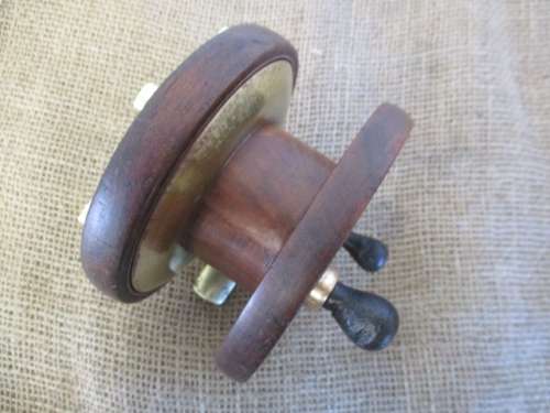 An Outstanding Antique/Vintage 4 1/2" Wooden Fishing Reel Plus One Free Of Charge