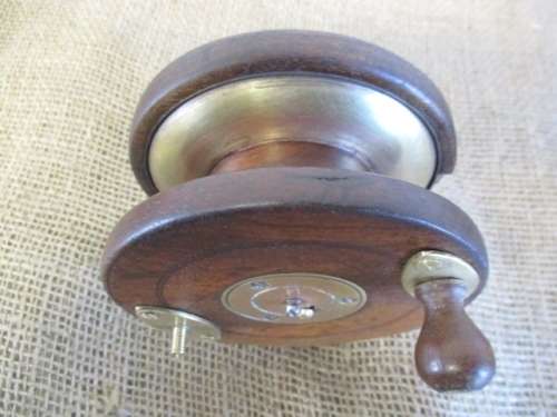 An Outstanding Antique/Vintage 4 1/2" Wooden Fishing Reel Plus One Free Of Charge
