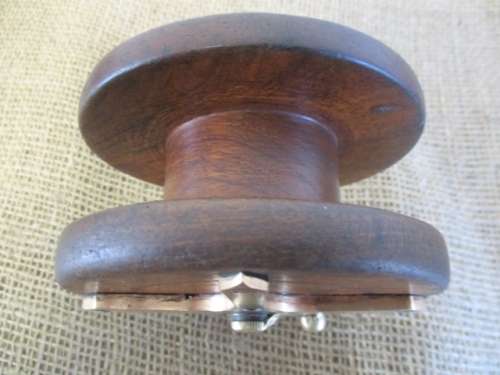 An Outstanding Antique/Vintage 4 1/2" Wooden Fishing Reel Plus One Free Of Charge