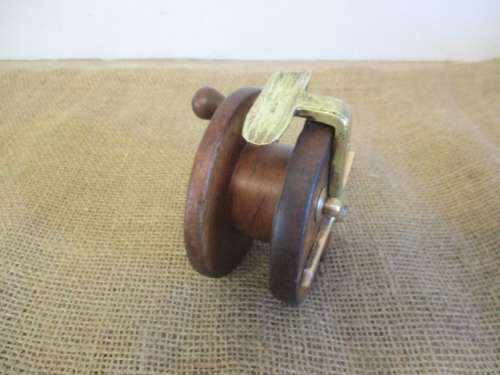 An Outstanding Antique/Vintage 4 1/2" Wooden Fishing Reel Plus One Free Of Charge