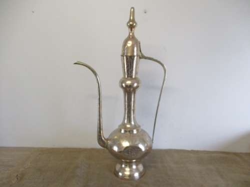 Massive Vintage Solid Brass Indian Dallah Kettle