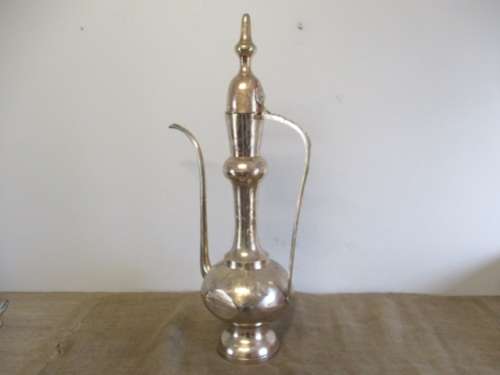 Massive Vintage Solid Brass Indian Dallah Kettle