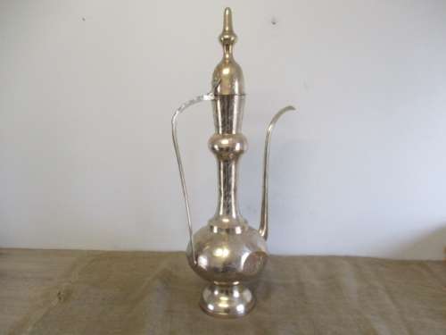 Massive Vintage Solid Brass Indian Dallah Kettle