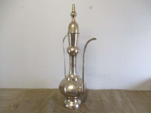 Massive Vintage Solid Brass Indian Dallah Kettle