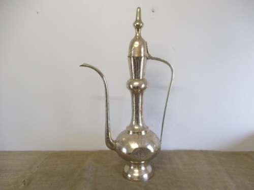 Massive Vintage Solid Brass Indian Dallah Kettle