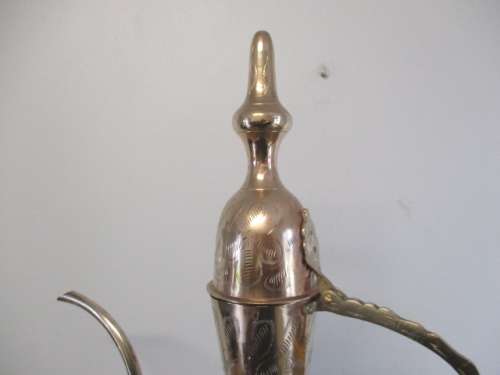 Massive Vintage Solid Brass Indian Dallah Kettle