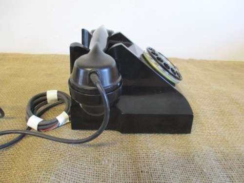 Beautiful Old Vintage Siemens Brothers British (Pty) Ltd Johannesburg Bakelite Desk Telephone