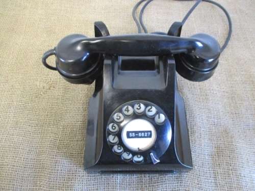 Beautiful Old Vintage Siemens Brothers British (Pty) Ltd Johannesburg Bakelite Desk Telephone