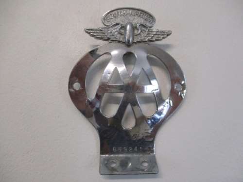 Very Old Antique/Vintage Suid Afrika/South Africa No 59241 AA Badge & RAC SA. Route Book