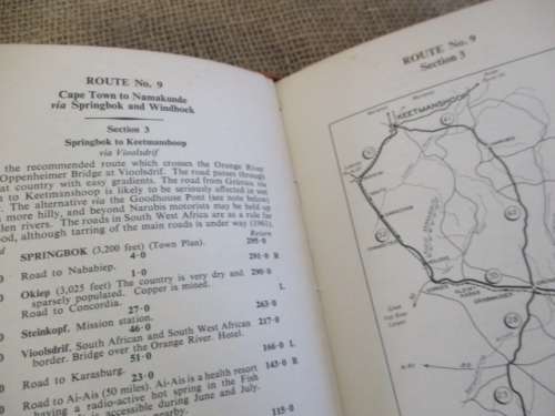 Very Old Antique/Vintage Suid Afrika/South Africa No 59241 AA Badge & RAC SA. Route Book