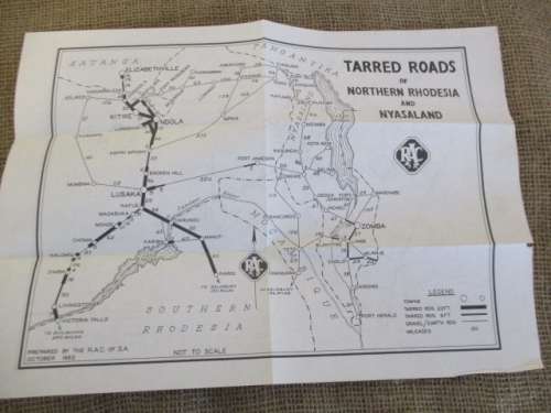 Very Old Antique/Vintage Suid Afrika/South Africa No 59241 AA Badge & RAC SA. Route Book