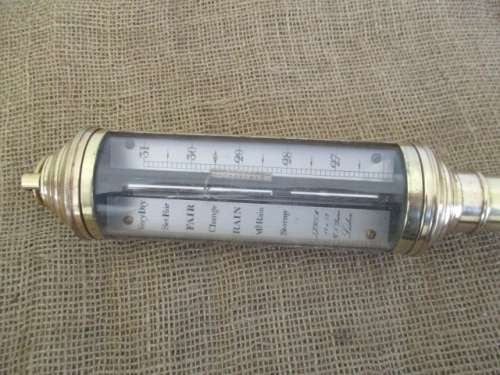 Ultra Super Rare : Vintage Brass J.J.B.L.M.16 a 22 R.N.Destesso Lisbon Marine Barometer