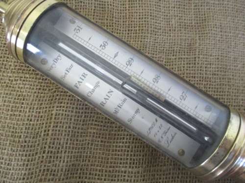 Ultra Super Rare : Vintage Brass J.J.B.L.M.16 a 22 R.N.Destesso Lisbon Marine Barometer