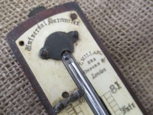 Ultra Super Rare : Vintage Brass J.J.B.L.M.16 a 22 R.N.Destesso Lisbon Marine Barometer