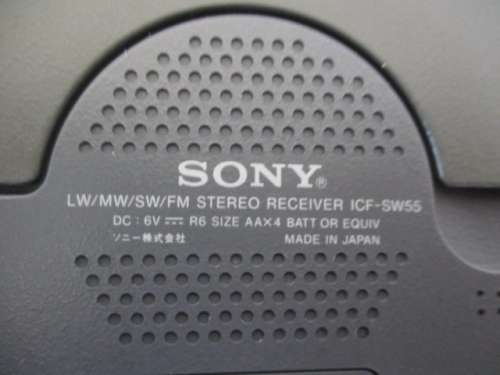 Rare Vintage LW/MW/SW/FM Stereo Sony World Band Receiver ICF - SW55