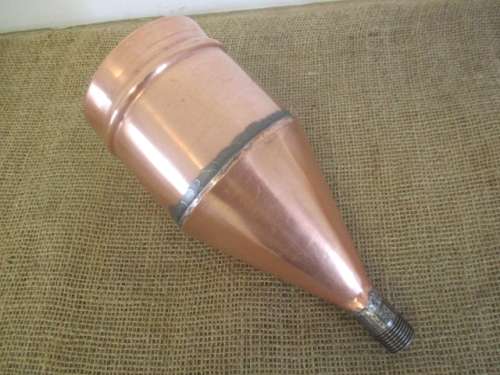 Nice Sturdy Vintage Solid Copper Funnel