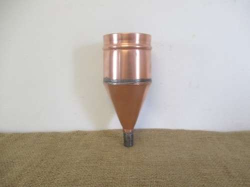 Nice Sturdy Vintage Solid Copper Funnel