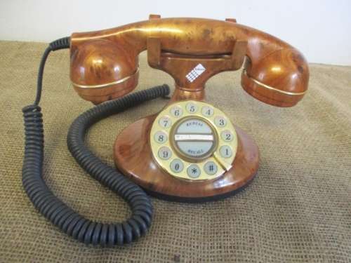 Lovely Old Telkom SA Pty Ltd Bakelite Rotary Dail Table Telephone
