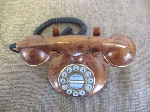 Lovely Old Telkom SA Pty Ltd Bakelite Rotary Dail Table Telephone