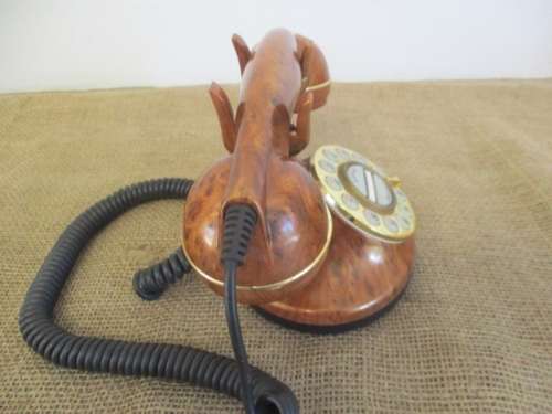 Lovely Old Telkom SA Pty Ltd Bakelite Rotary Dail Table Telephone