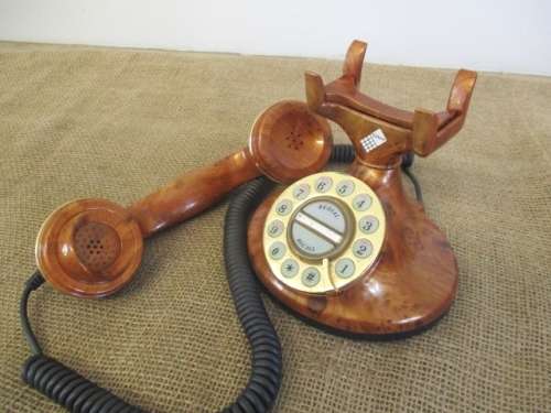 Lovely Old Telkom SA Pty Ltd Bakelite Rotary Dail Table Telephone