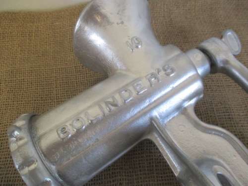 Beautiful And Complete Vintage Cast Iron No 10 Bolinder`s Meat Mincer      Made In Sweden