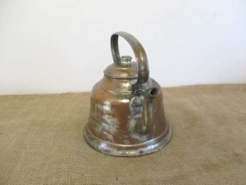 Rare With Plenty Character.....Antique Handmade Mumark Istanbul Copper Coffee Kettle