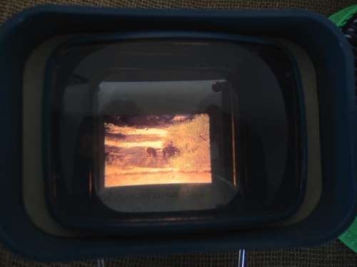 Full Vintage Carousel Slide Tray With Photo Slides Of Magnificent Sunrise/Sunset Scenes And More