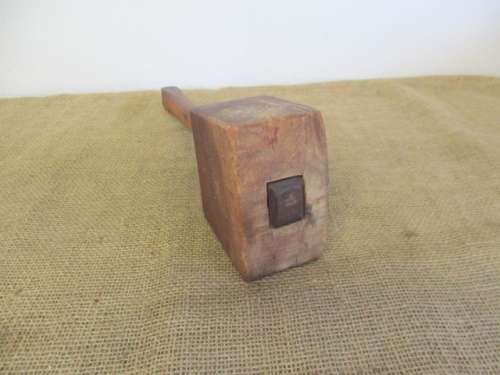Beautiful Vintage Carpenter`s Solid Wooden Mallet