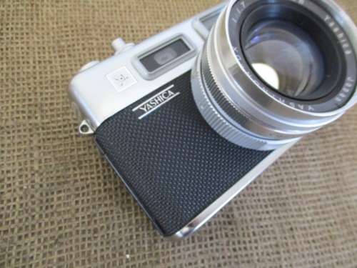 Vintage Yashica Electro 35 35mm SLR Film Camera With Leather Case                 1966