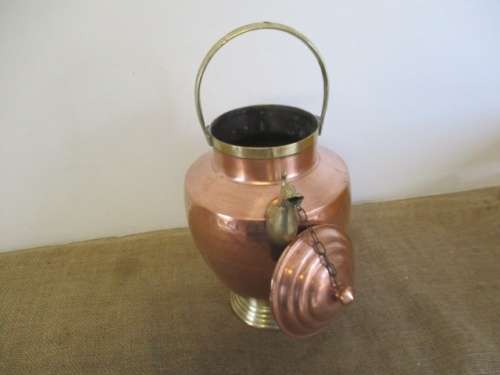 For Lorna`s Bid Only - An Impressive Vintage Solid Hammered Copper And Brass `A Tivoli Original`