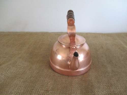 Cute Vintage Tagus R 51 Copper Tea Pot              Made In Portugal