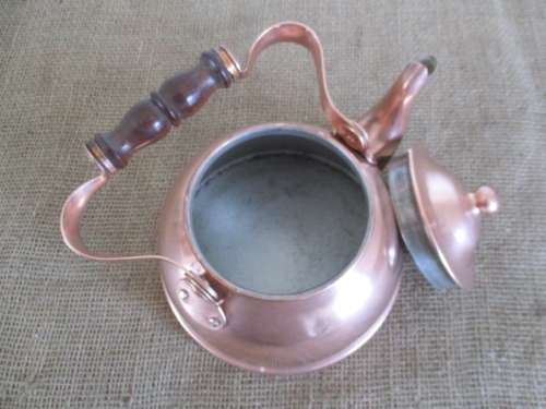 Cute Vintage Tagus R 51 Copper Tea Pot              Made In Portugal