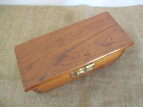 Characterful And Charming Vintage Hand Made Wooden Box With Dovetail Joints