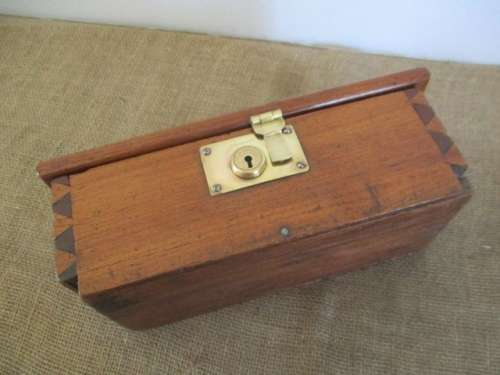 Characterful And Charming Vintage Hand Made Wooden Box With Dovetail Joints